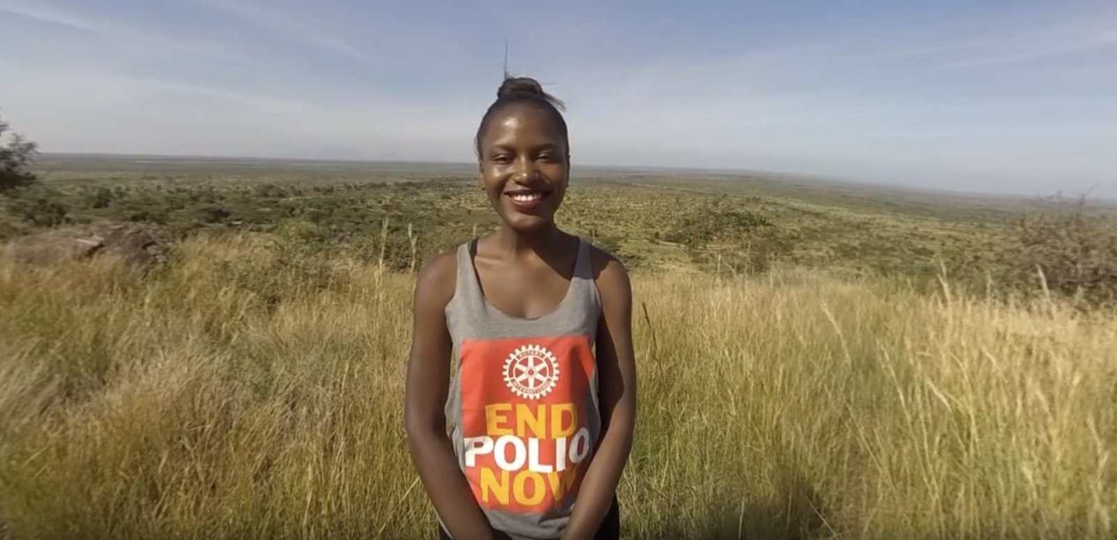 Patience Asiimwe on location in Uganda