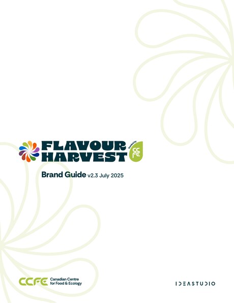 Cover of the Flavour Harvest brand guide