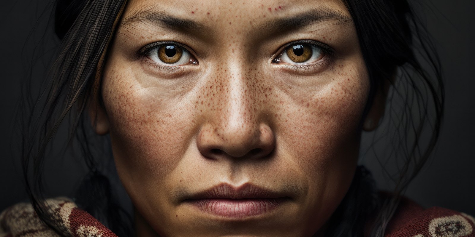 A woman staring directly into the camera from the UN Women gender equality campaign